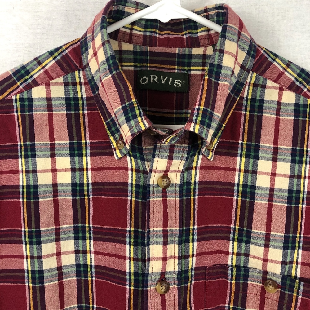Orvis | Essential Plaid SS Button Down Shirt -M